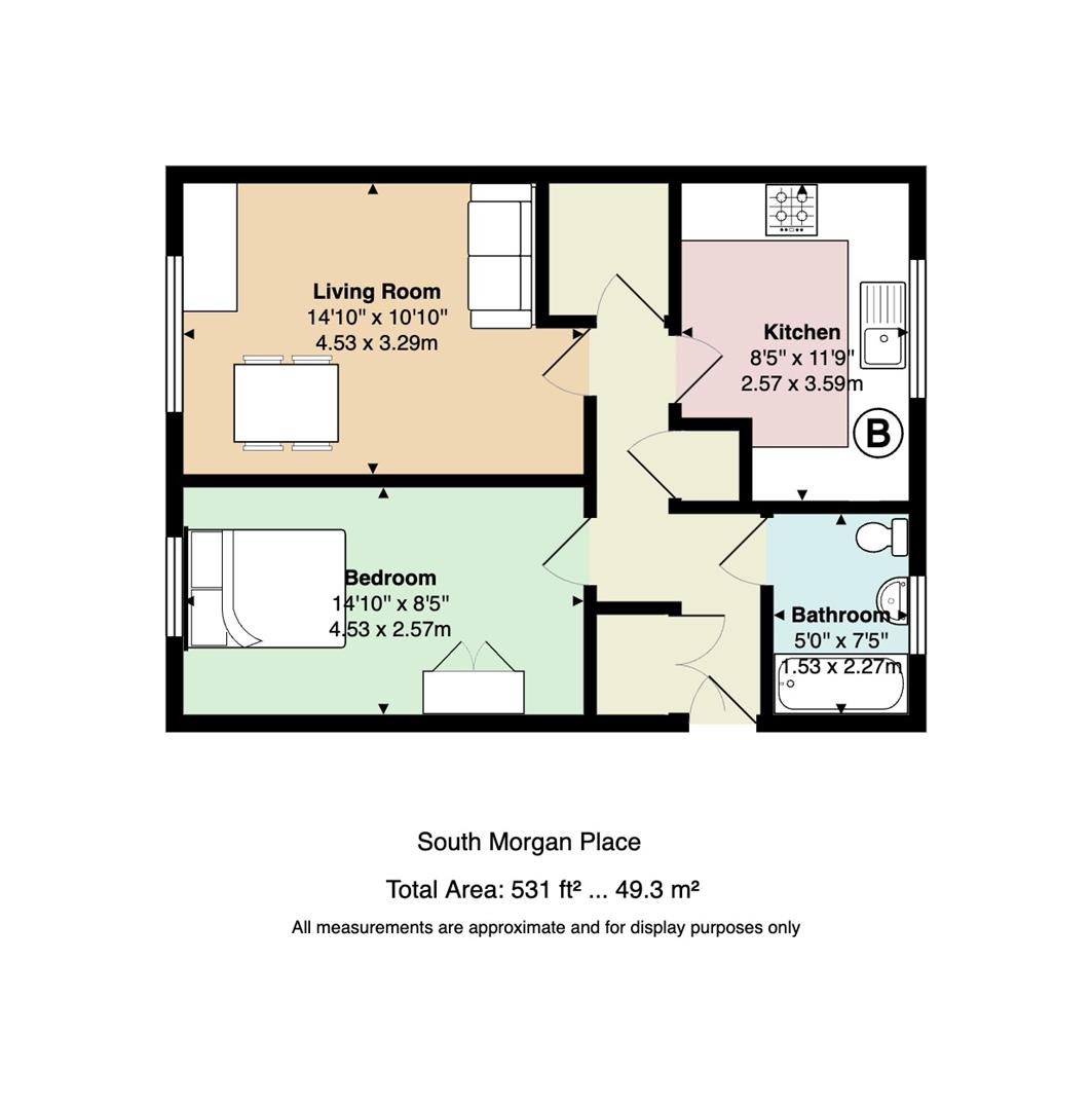 Floorplan for South Morgan Place, Riverside